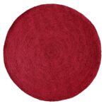 Eco-friendly handmade indoor mat braided jute round rug BR 060, 120cm, enhancing your home decor by Ramsha Home.