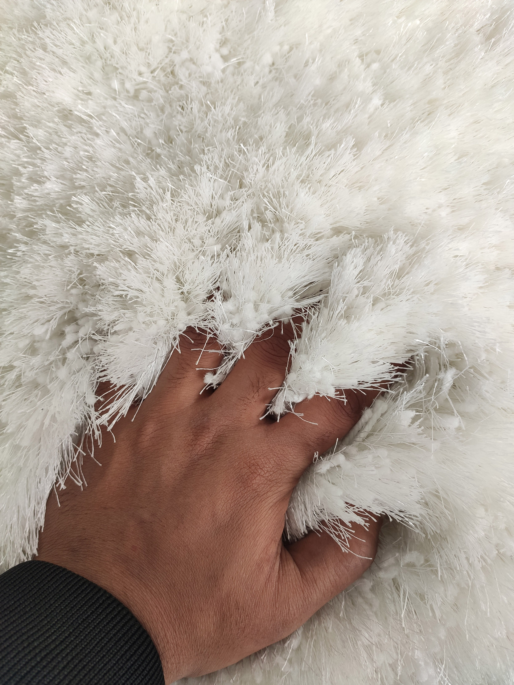 Stylish Soft White Shaggy Rug MPS 01, 60x180cm Stylish soft white shaggy rug MPS 01, 60x180cm