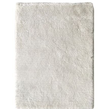 Plush white shaggy rug MPS 01 for hallway decor, 200x300cm