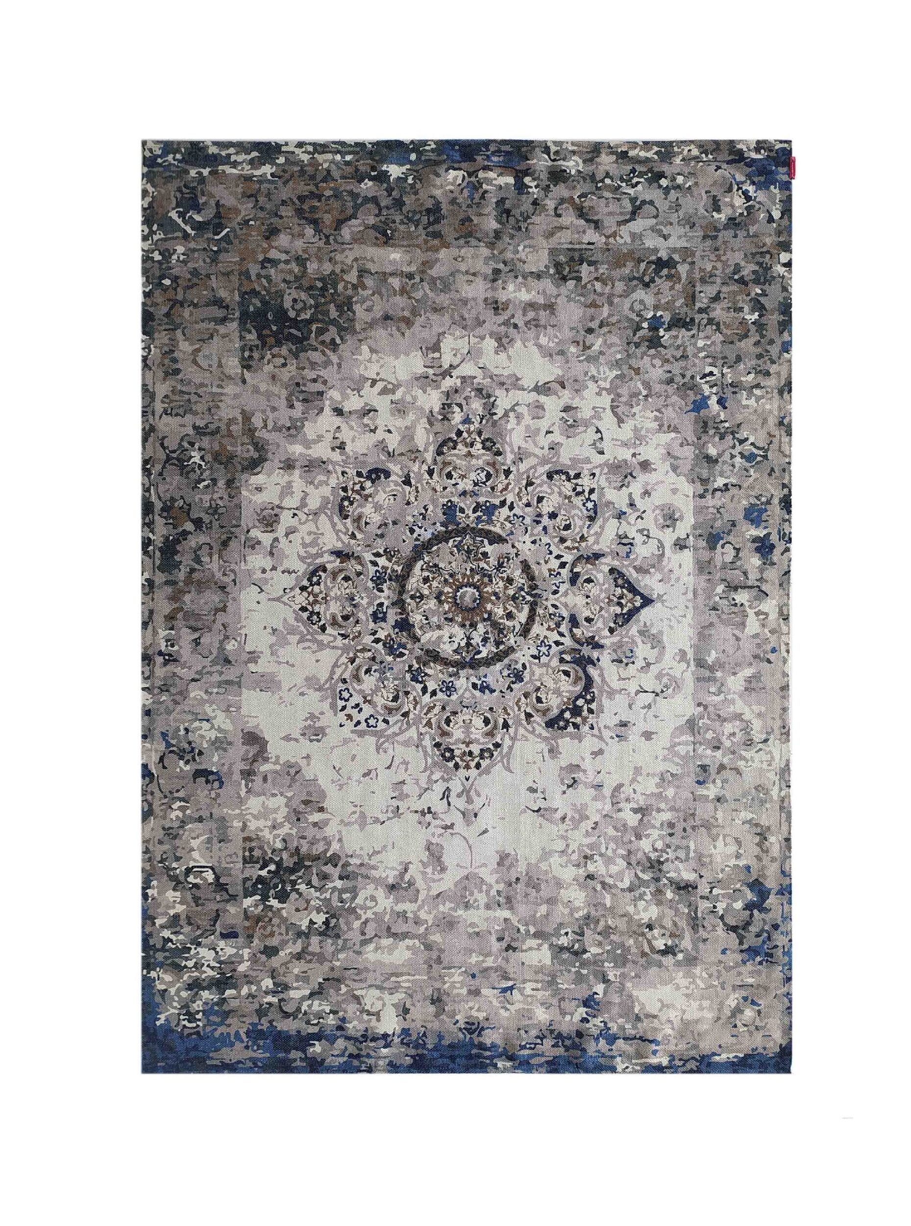 Colorful Home Decor Digital Printed Rug DD 002 (170x240cm) with Lively Multi-Color Pattern by Ramsha Home Colorful 170x240cm digital printed rug, DD 002, with a lively multi-color pattern designed for home interiors by Ramsha Home.