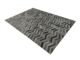 Dining room grey leather rug LR 003, 200x300cm