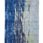 Elegant digital printed rug DD 013, 140x200cm, perfect for adding a refined and sophisticated look to balcony spaces by Ramsha Carpets.