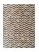 Stylish tan entryway leather rug LR 003, 140x200cm