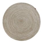 Amazing Handmade Wool Round Floor Braided Rug - BR 051 (150cm)