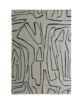 Stylish 150x210cm digital printed rug, DD 032, showcasing a modern design perfect for adding sophistication to home decor by Ramsha Home.