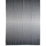 Chic 140x200cm digital printed rug, DD 007, with a black and white pattern designed to complement modern home decor by Ramsha Home.