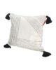 White & Blue Color Cotton Cushion with Filler for Couch, Sofa, Floor - CS 190 (45x45cm) - الصورة 2