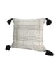 White & Blue Color Cotton Cushion with Filler for Couch, Sofa, Floor - CS 193 (45x45cm) - الصورة 2