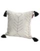 White & Blue Color Cotton Cushion with Filler for Couch, Sofa, Floor - CS 191 (45x45cm) - الصورة 2