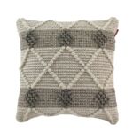 Multi Color Cotton & Wool Cushion with Filler for Indoor and Outdoor - CS 162 (45x45cm)