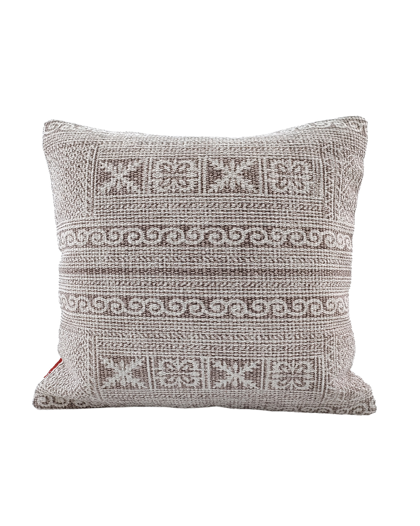 1673693486_IMG_20220810_112610 Light Beige & White Color Cotton Cushion with Filler for Bedroom, Couch, Car - CS 180 (45x45cm) - الصورة 1