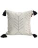 White & Blue Color Cotton Cushion with Filler for Couch, Sofa, Floor - CS 191 (45x45cm)