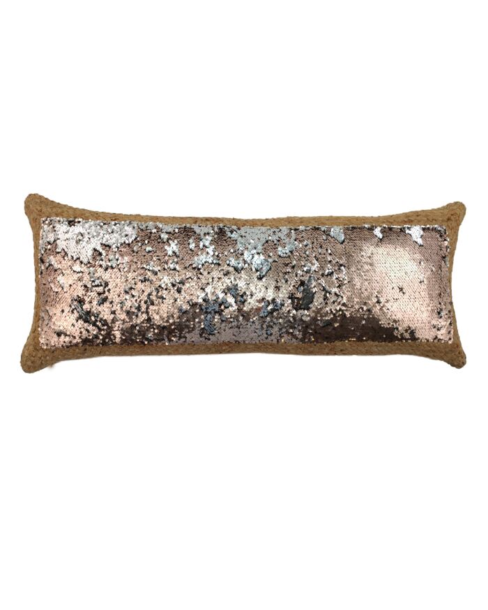 ⁦Natural Color Jute Cushion with Filler for Event, Bedroom - CS 207 (30x90cm)⁩ - الصورة ⁦1⁩