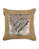 Natural Color Jute Cushion with Filler for Event, Bedroom - CS 207 (45x45cm)
