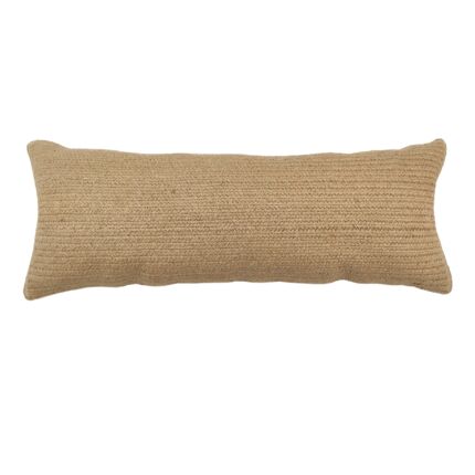 Natural Color Jute Cushion with Filler for Couch, Floor, Car - CS 208 (30x90cm)