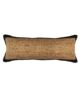 Natural & Black Color Jute and Cotton Cushion with Filler for Living Room, Hallway - CS 210 (30x90cm)