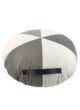 Multi Color Cotton Cushion with Filler with Leather Handle for Window Seat, Cafe - CS 223 (50x50x20cm)