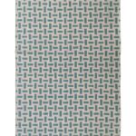 Blue & Cream Color Bedroom Decor Polyester Woven Rug - WR 030 (170x240cm)