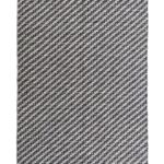 Black & White Color Living Room Decor Polyester Woven Rug - WR 031 (170x240cm)