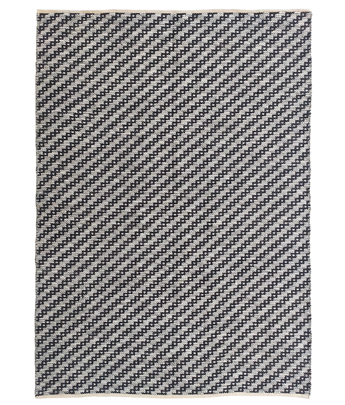 170X240CM-8.jpg Black & White Color Living Room Decor Polyester Woven Rug - WR 031 (170x240cm)
