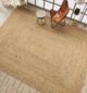Durable handmade braided jute rug BR 046 for living spaces