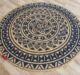 Eco-friendly braided rug BR 059 with intricate print (90cm)