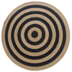 Handmade Braided Jute Floor Round Rug: Great Match for Dining Room - BR 058 (200cm)