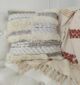Soft wool and cotton cushion CS-280, woven design, natural color, 60X60cm