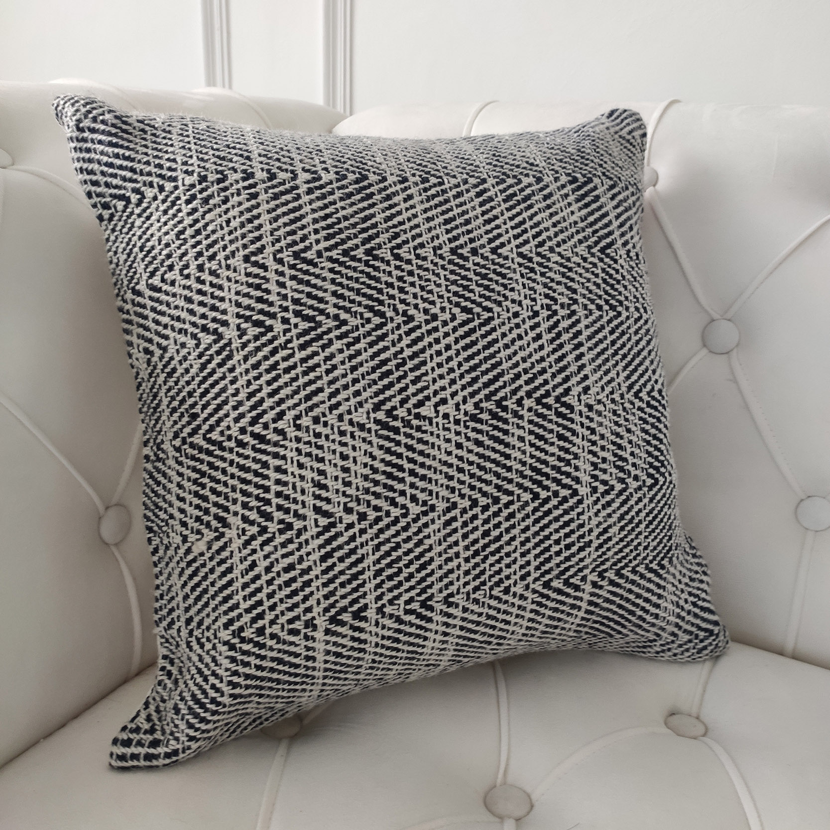 Modern Blue Woven Cushion CS-248 - Decorative Outdoor Accent, 45X45cm Stylish indoor and outdoor blue cushion CS-248, 45X45cm