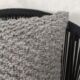 Decorative grey cushion for indoor and outdoor use, 30X90cm