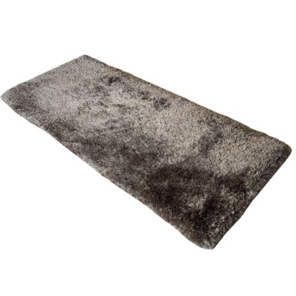 Elegant grey shaggy rug MPS 05, 80x200cm for home decor