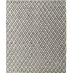 Natural & White Color Wool-Cotton Woven Rug - SRN 015 (300x400cm)