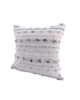 White Color Cotton & Acrylic Embroidery Cushion with Filler for Bed, Couch - CS 150 (45x45cm) - Image 2