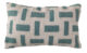 Decorative polyester cushion CS-256, hallway and office use, light blue and cream, 30X90cm