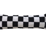 Woven cushion CS-255, luxury style, black and white colors, 30X90cm