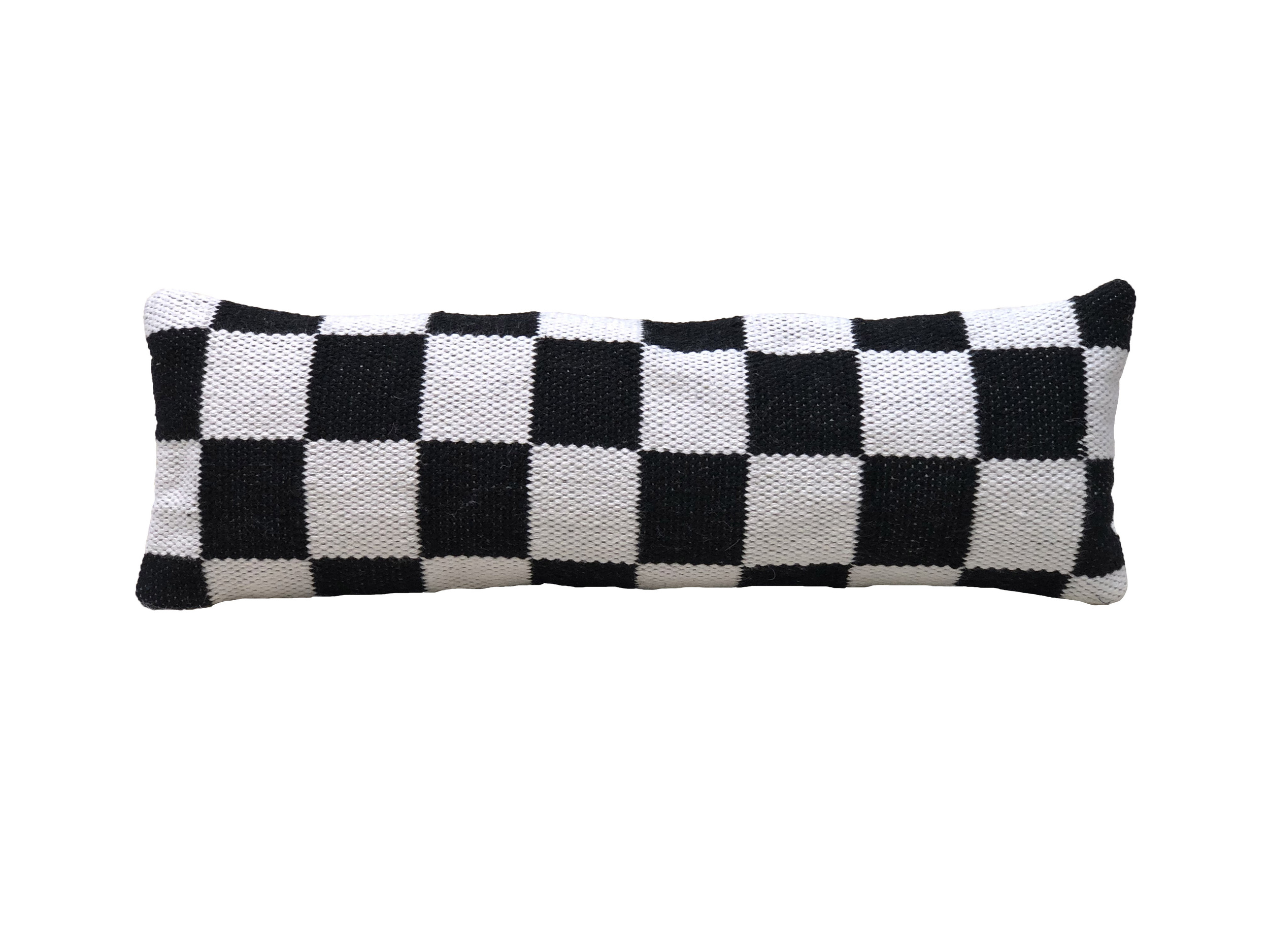 Woven Cushion CS-255 - Luxury Black & White Decor, 30X90cm Woven cushion CS-255, luxury style, black and white colors, 30X90cm