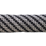 Woven cushion CS-257, farmhouse style, black and white colors, 30X90cm