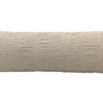 White Color Cotton Cushion with Filler for Sofa, Playroom, Couch - CS 202 (30x90cm)