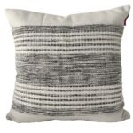 Multi-colored woven cushion for window seat or bed, 60x60cm