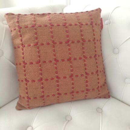 polyester cushion CS-251 with filler, featuring a soft woven texture for sofa or floor seating by Ramsha Home.