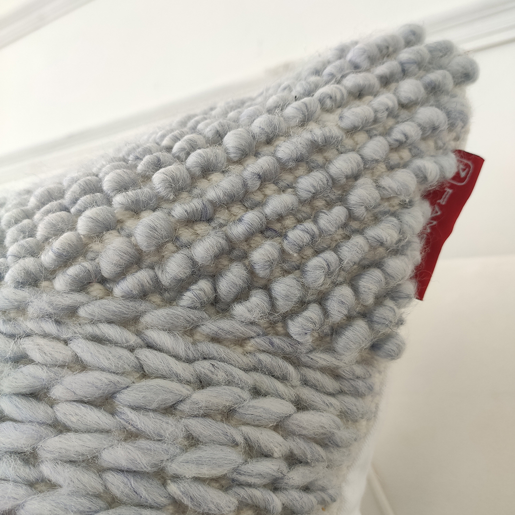 Handcrafted Polyester Cushion CS-278 - Woven Pattern, Natural Color, 60X60cm Handcrafted woven cushion CS-278, polyester filler, natural color, 60X60cm