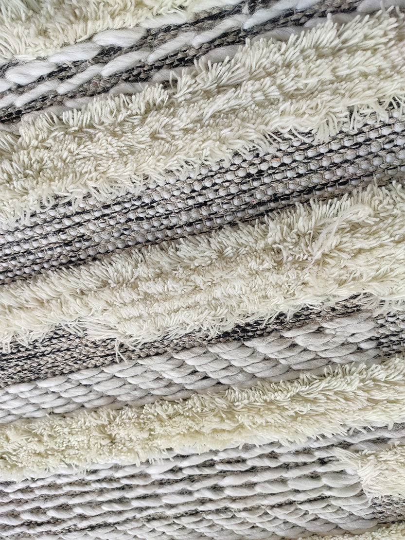 33WW.jpg Natural Color Wool Decorative Area Woven Rug - SR 053 (170x240cm) - Image 3