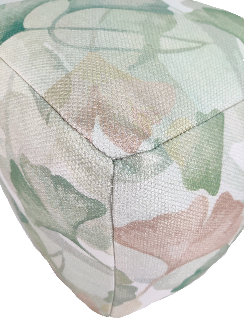 Polyester Drawing Room Printed Pouf PF-117: Multi Color, 40x40x40cm Polyester drawing room printed pouf PF-117, multi color, 40x40x40cm - vibrant home decor by Ramsha Home.