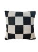 Black & White Polyester Cushion with Filler for Balcony, Couch, Floor - CS 255 (45x45cm)