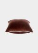 Brown Color Velvet Cushion with Filler for Hallway, Sofa, Cafe - CS 233 (45x45cm) - الصورة 2