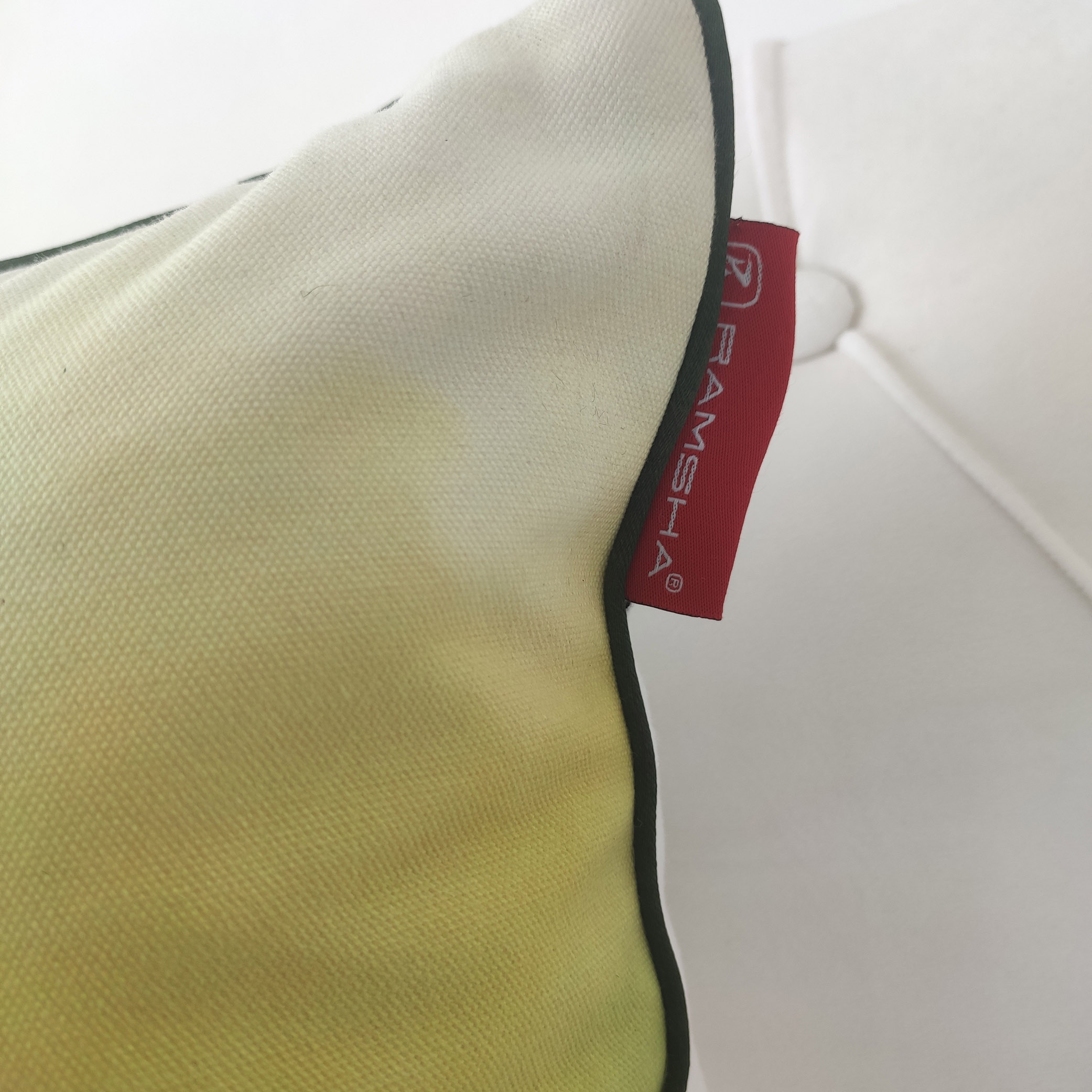 Rainbow Green Polyester Cushion with Filler CS-275 - Decorative 45X45cm Rainbow green polyester cushion CS-275, 45X45cm