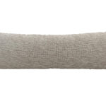 White & Beige Color Cotton Cushion with Filler for Window Seat, Cafe - CS 214 (30x90cm)