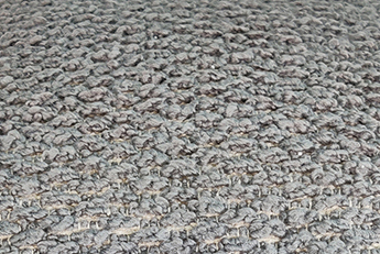 Bedroom Pouf PF-110: Grey 50x50x30cm Bedroom pouf PF-110 in elegant grey color, 50x50x30cm - stylish addition for bedrooms by Ramsha Home.