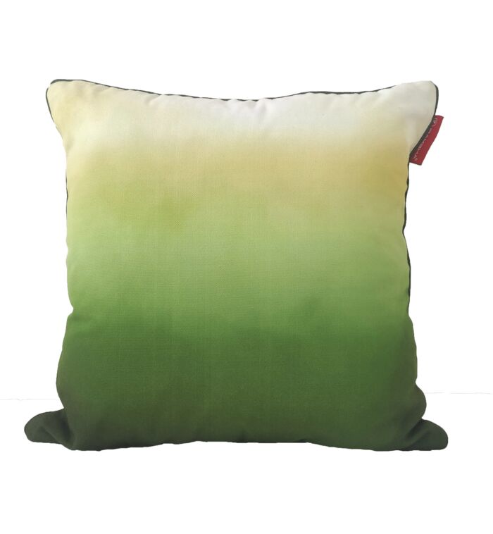 Stylish rainbow green cushion with filler CS-275, 45X45cm