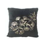 Stylish black cushion with filler, 45X45cm